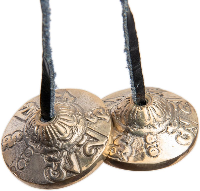HIMALAYAN BAZAAR Tingsha Cymbals Bells - Easy To Play - Meditation Mindfulness Bronze Chime For Chakra Healing Sound Bath Spiritual Gifts Handcrafted Tibetan By - Image 3